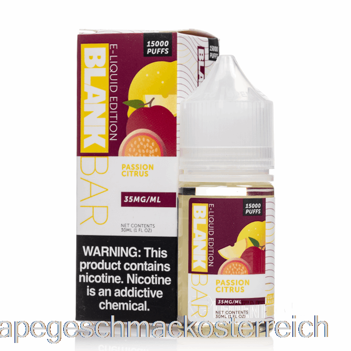 Passion Citrus – Leere Barsalze – 30 Ml, 50 Mg Vape-Geschmack